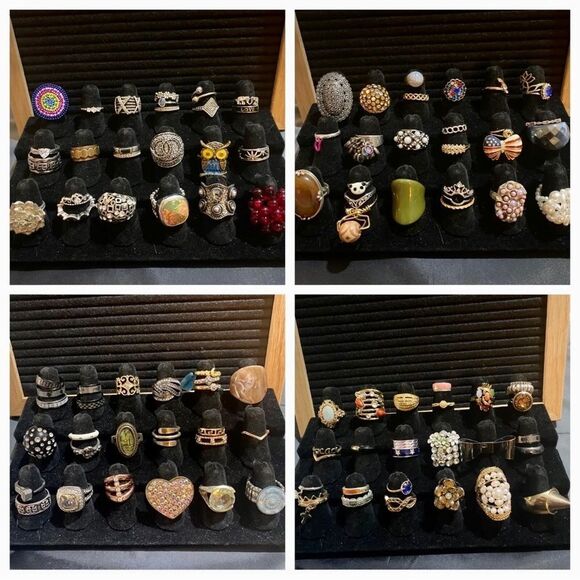 Vintage Estate Costume Jewelry 1 Pound LB Lots, Signed And Unsigned All wearable - Picture 10 of 12